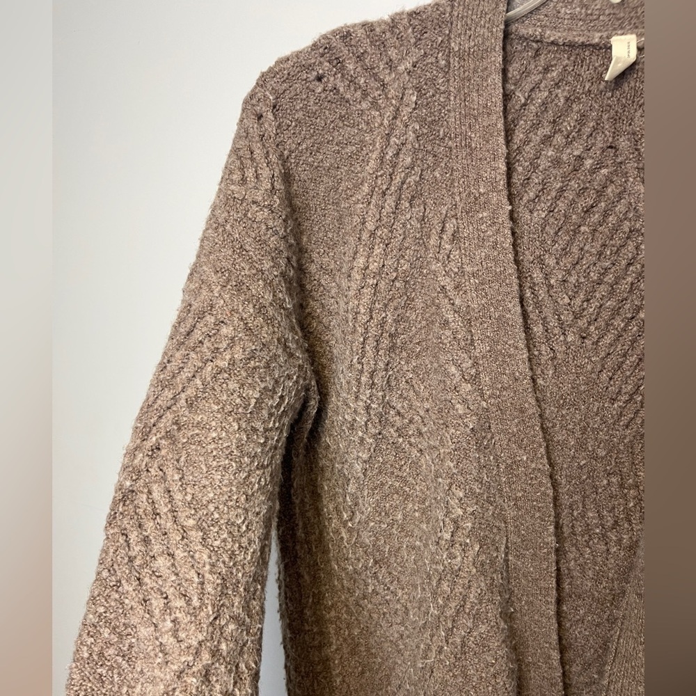 Moth By Anthropologie Merino Wool Baby Alpaca Blend Open Front Cardigan Sz XS - Picture 4 of 7